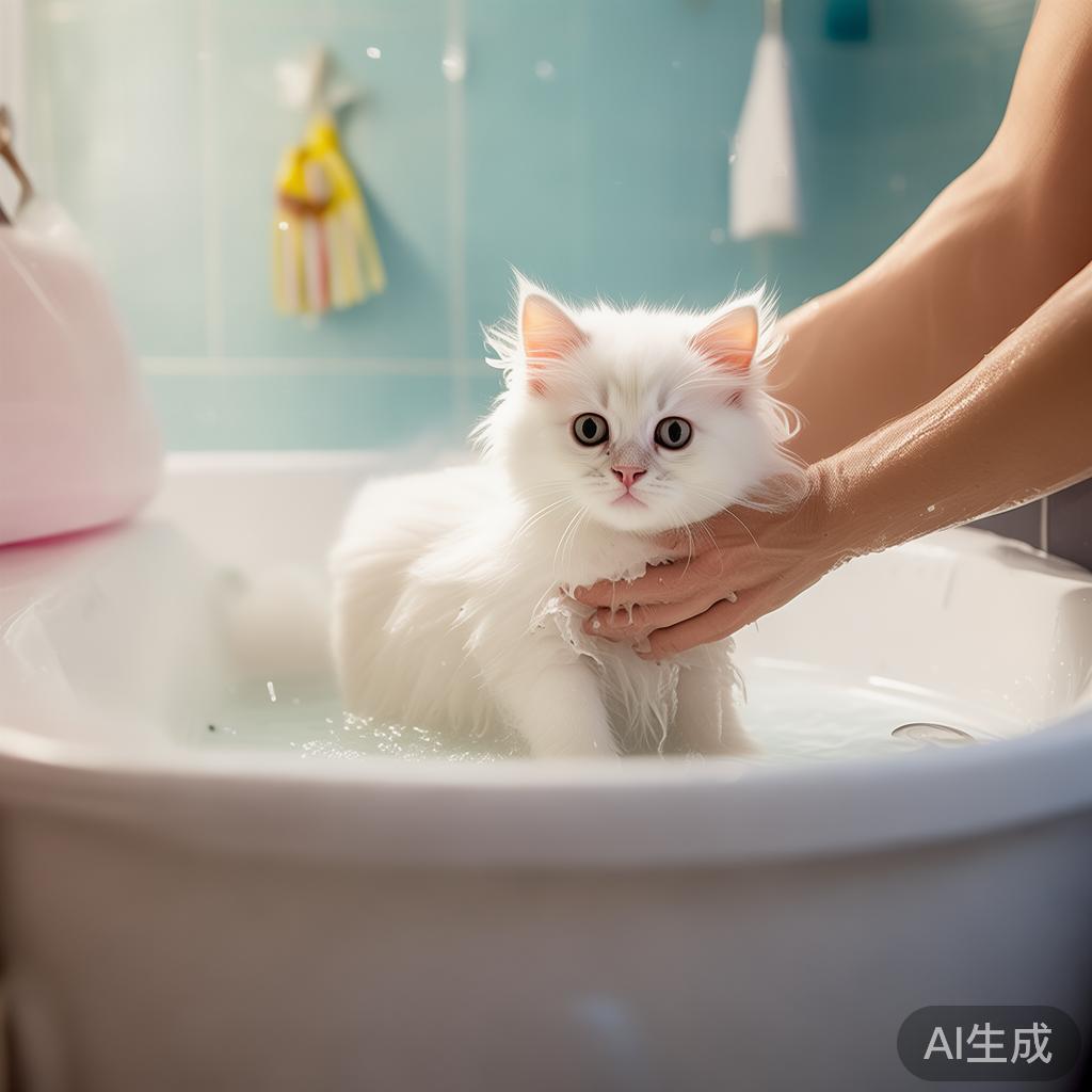 给小猫洗澡不抓不闹？掌握这几招轻松避免应激！