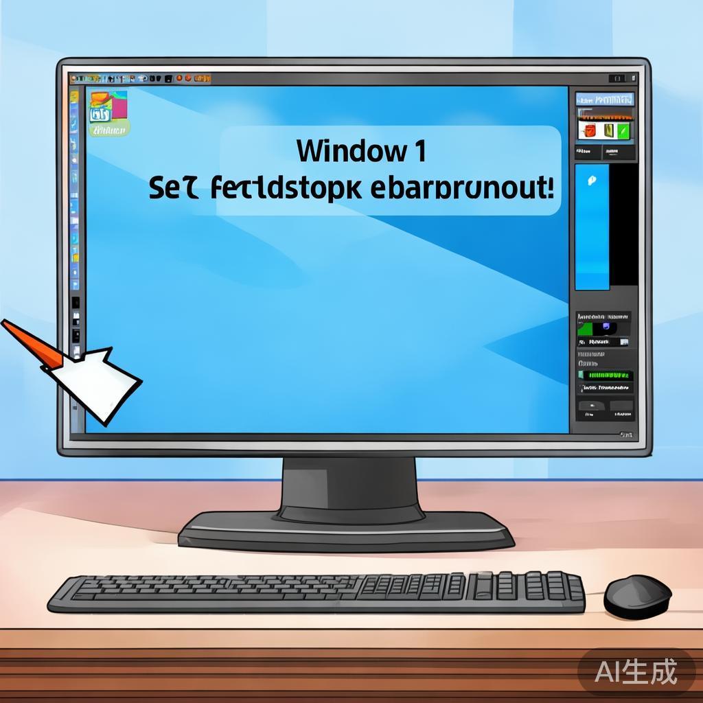 如何设置Win1桌面背景？