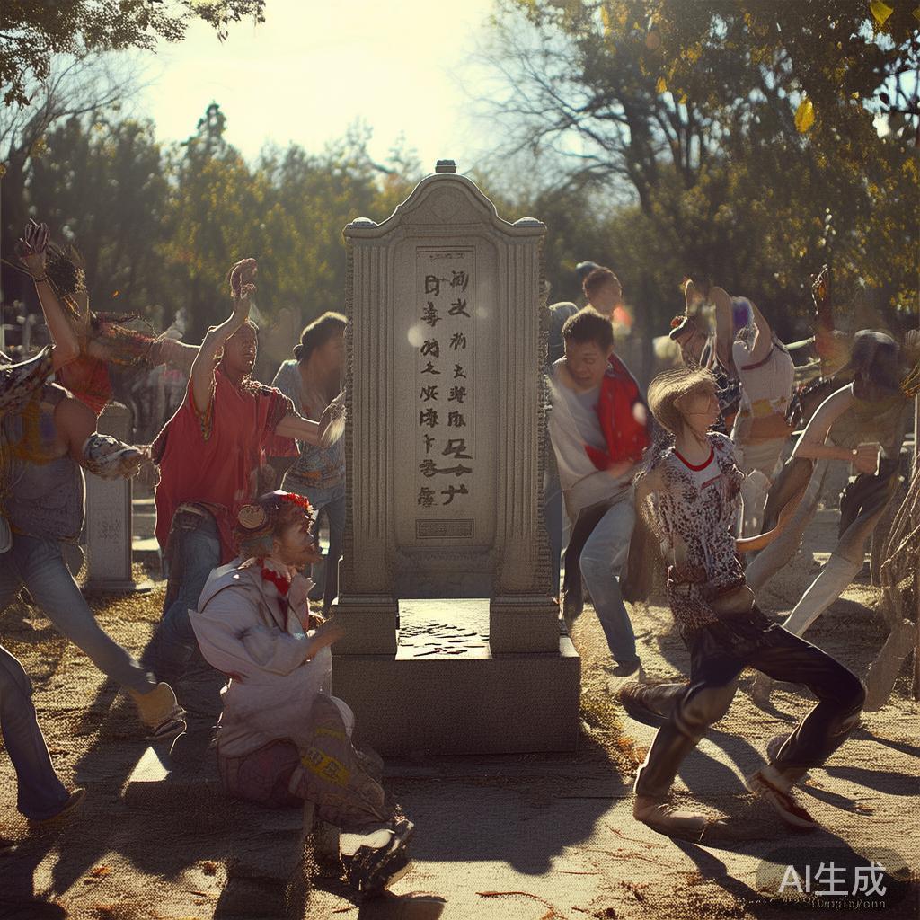 坟前蹦迪?别让玩笑触碰文明的底线 坟前蹦迪?别让玩笑触碰文明的底线