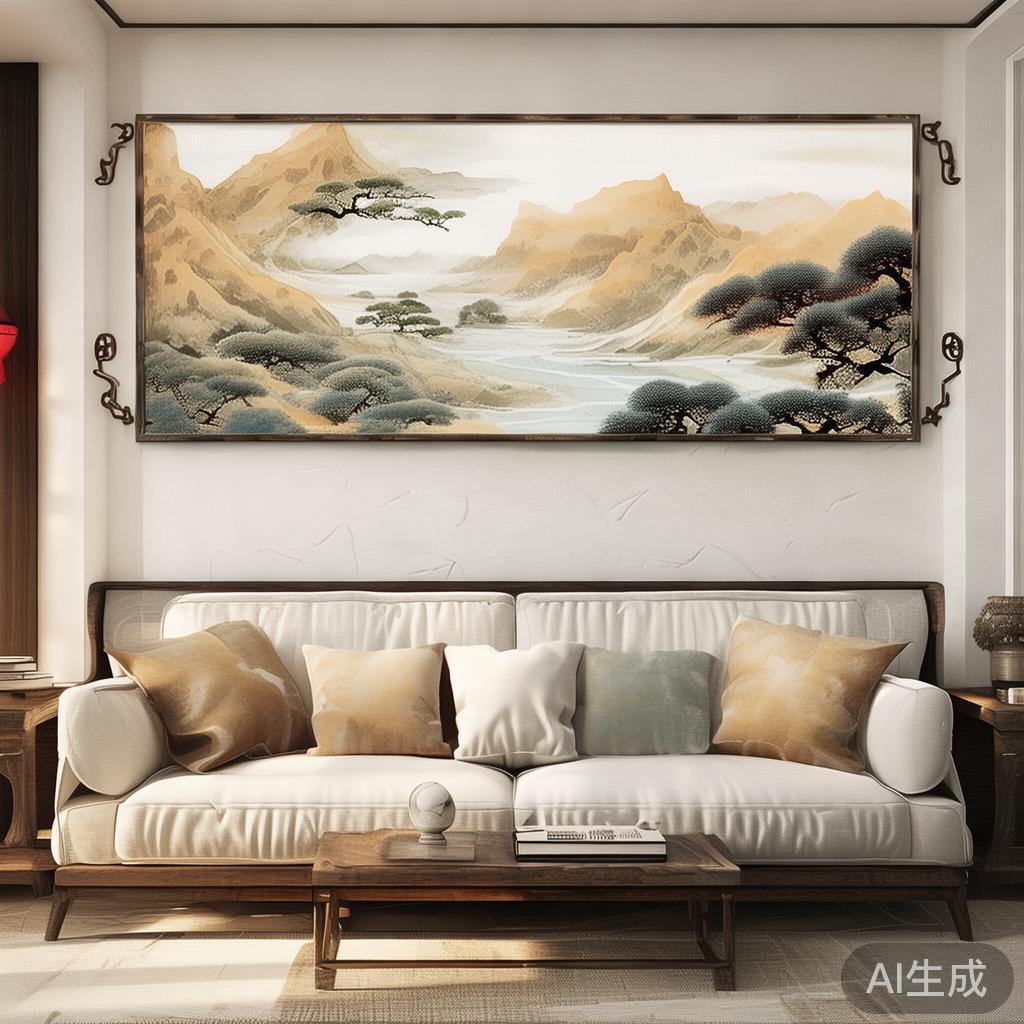 客厅山水画的风水与挑选指南 客厅山水画的风水与挑选指南